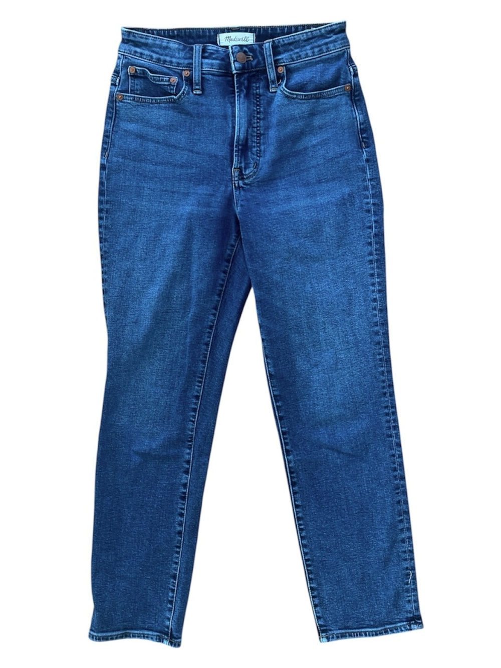 Madewell The Curvy Perfect Vintage Jean Denim in True Blue 28" Inseam Size 26